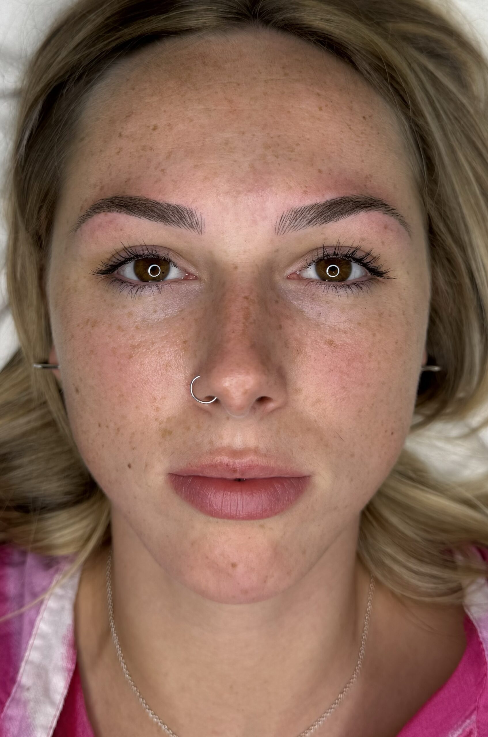 Before / after or close-up Microblading result