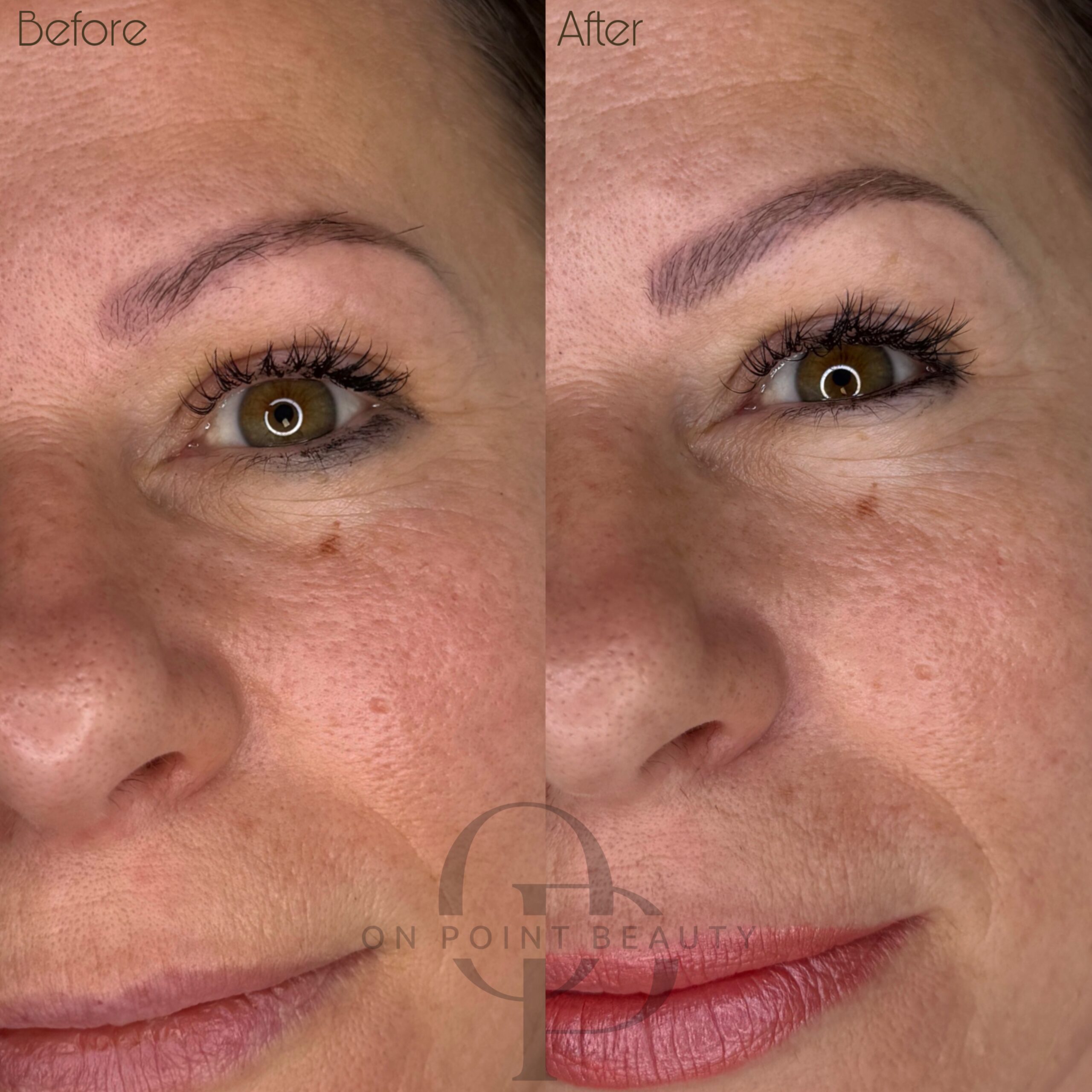 Healed semi-permanent make-up detail