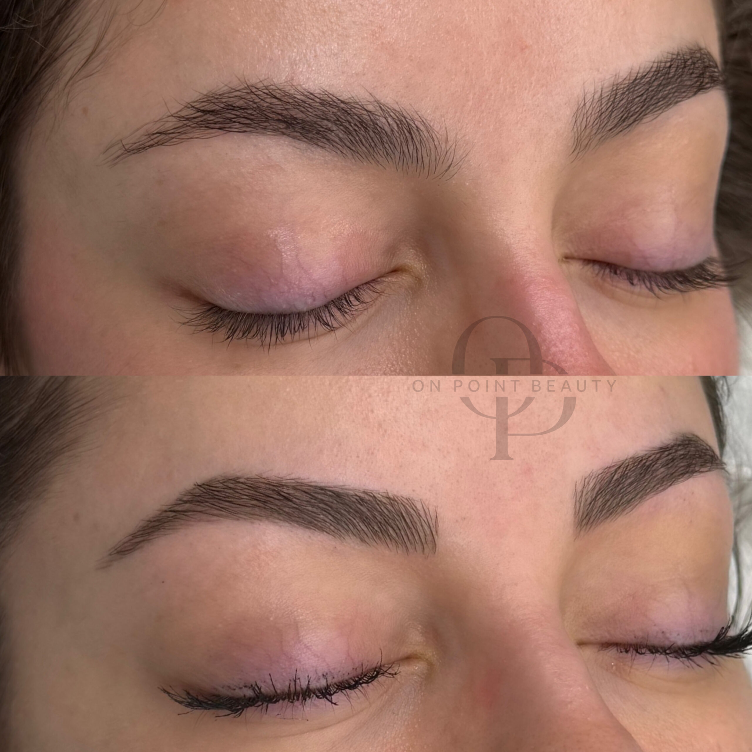 Healed semi-permanent make-up close-up